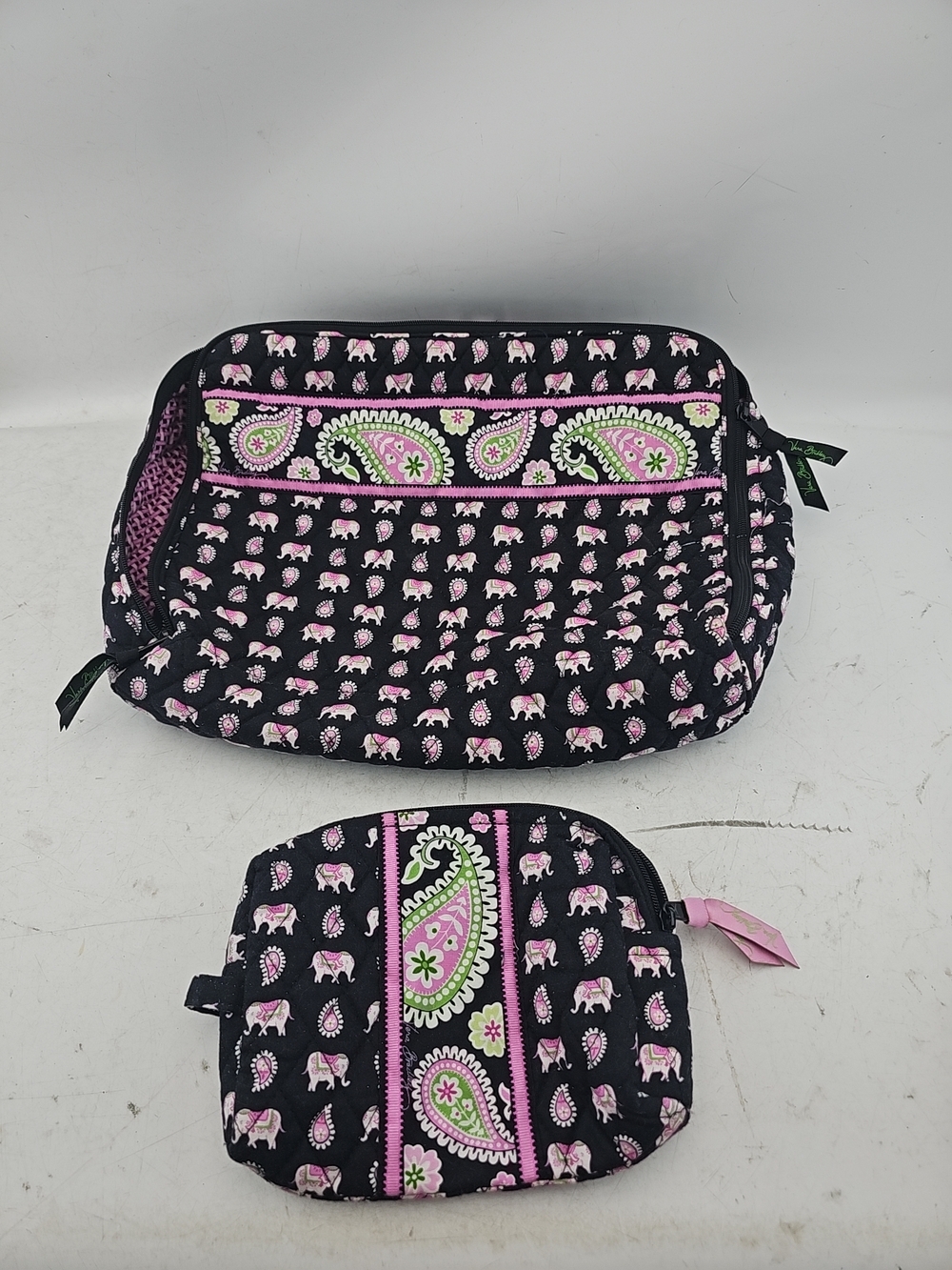 Vera Bradley Elephant Pouch Set